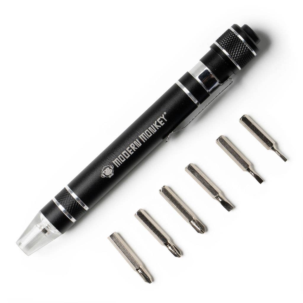DM Merchandising -  Modern Monkey® Screw’d Up 6-in-1 Mini LED Screwdriver