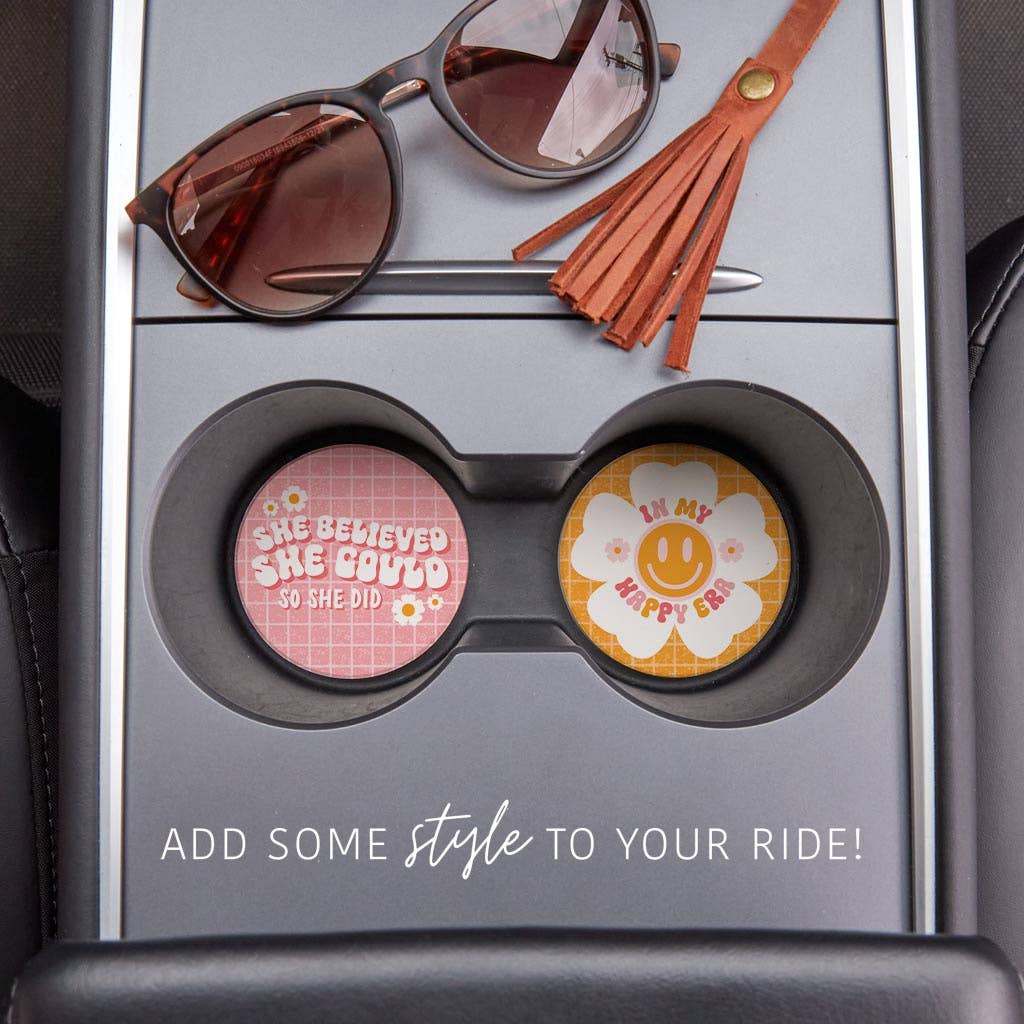 Clairmont & Co - Car Coaster Pack, Sweet 16 Gifts, Gifts for Girls, Grad Gift