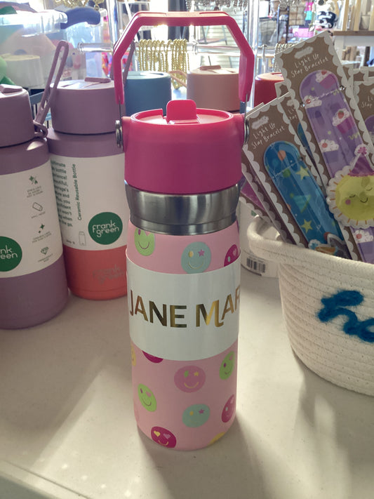 Happy Days Ahead 22 Oz. Water Bottle With Straw Cap
