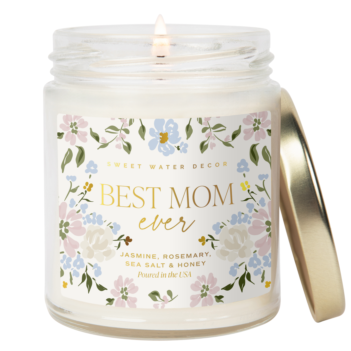 Sweet Water Decor - Best Mom Ever 9 oz Soy Candle - Mother's Day Gifts