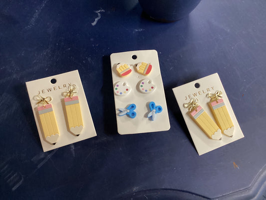 Teacher earrings