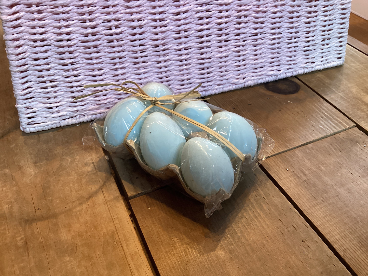 6 set pastel blue egg crate