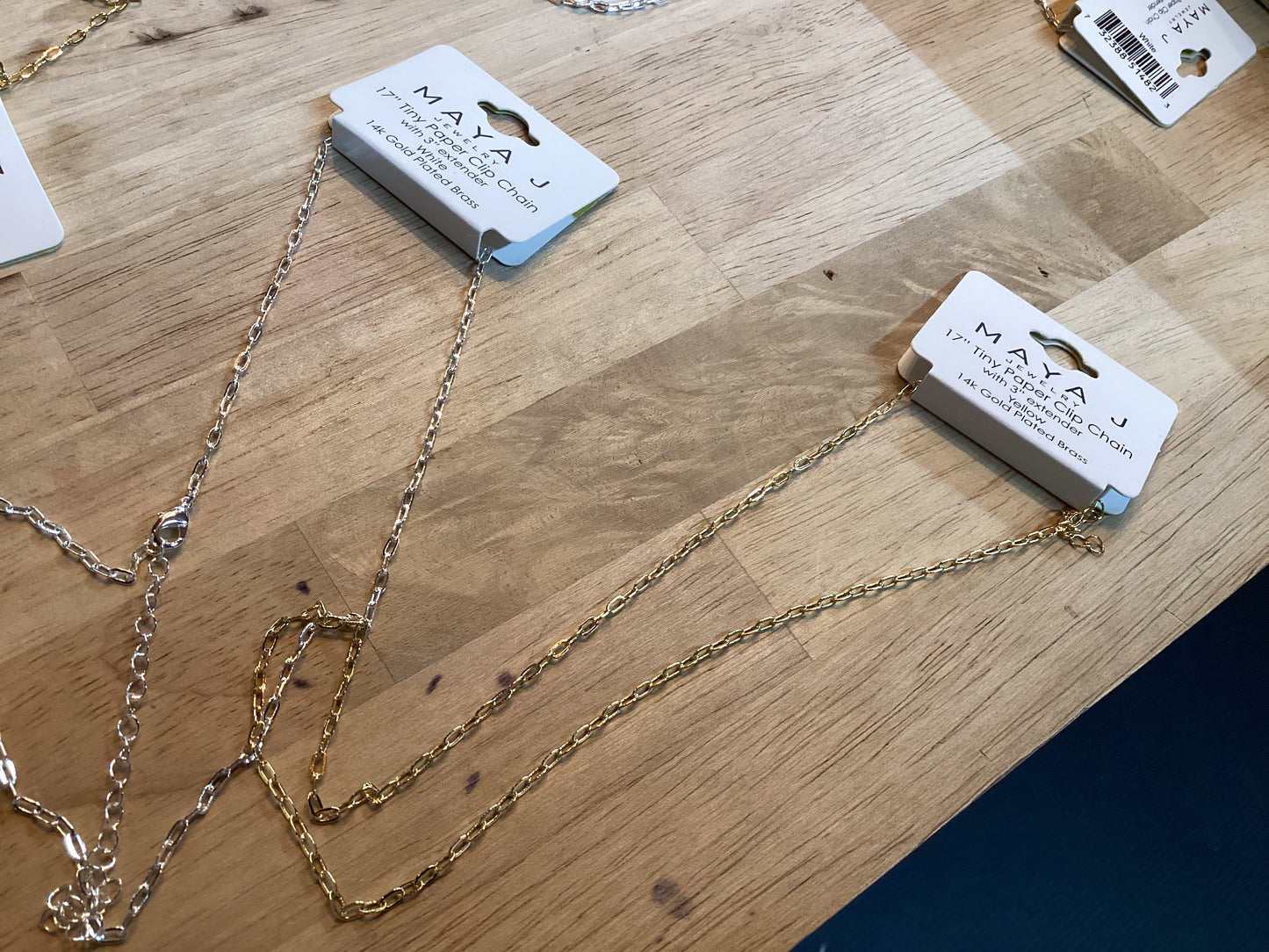 Maya J paper clip necklace