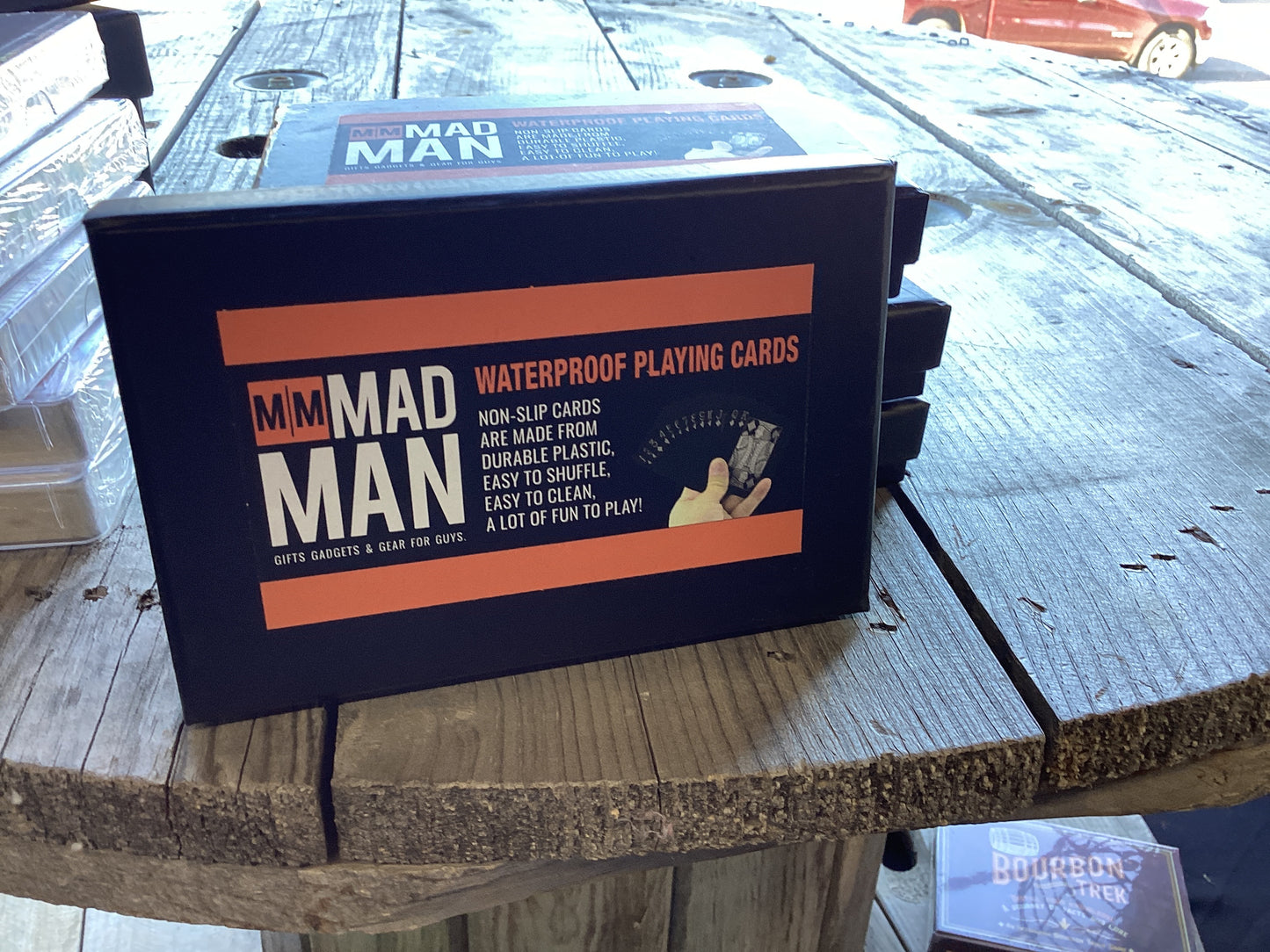 Mad Man Black Playing Cards Waterproof