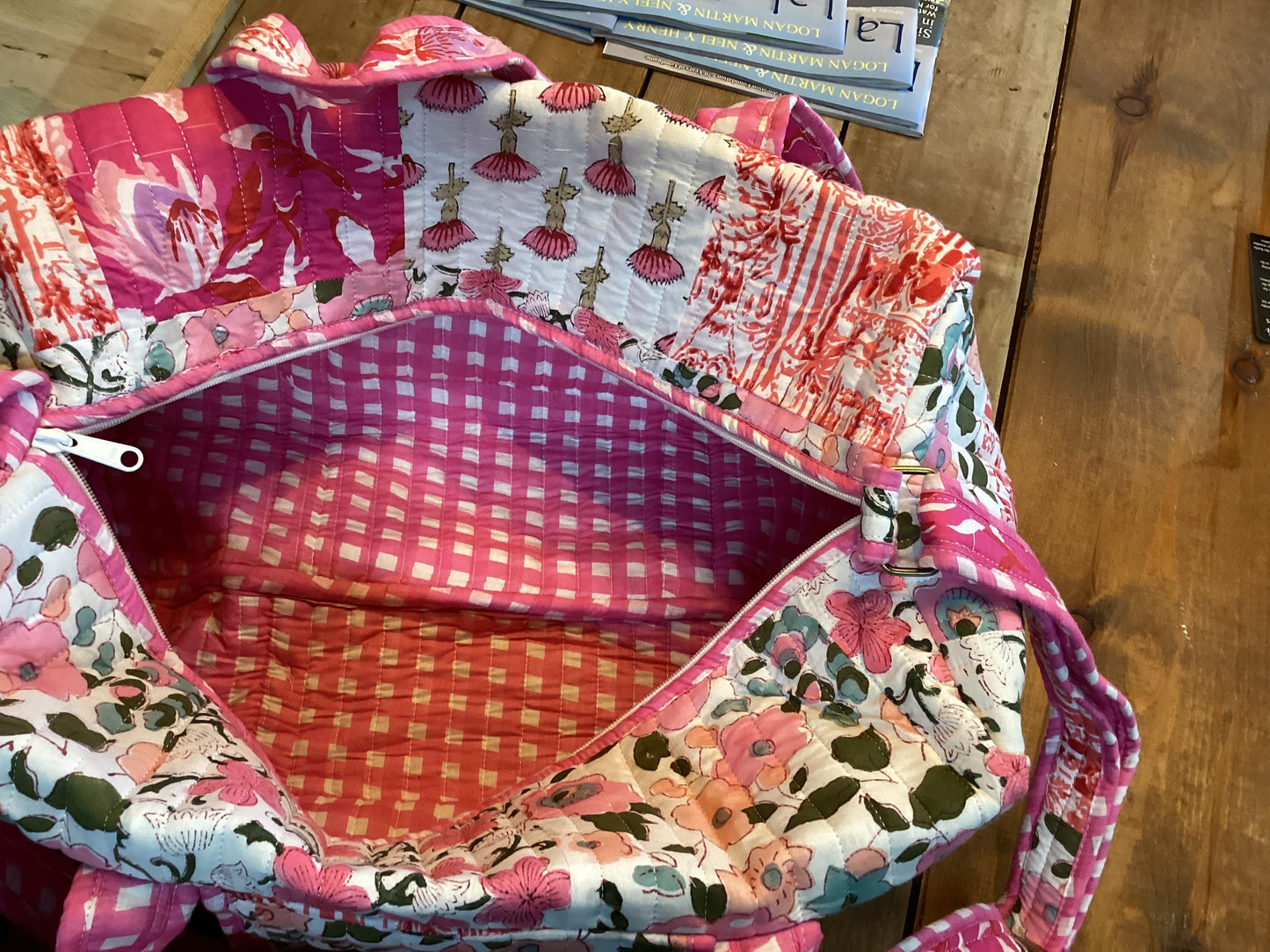Quilted Weekender Duffle Bag by Heart of Grace