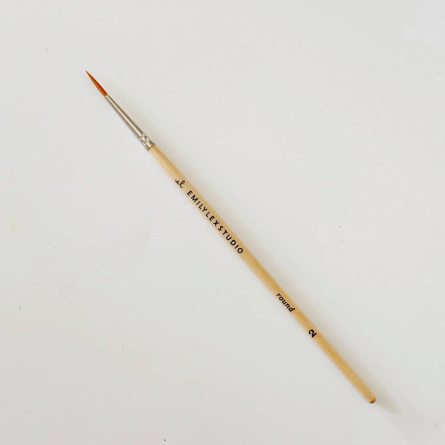 emily lex studio - Watercolor paintbrush set of five wood brushes