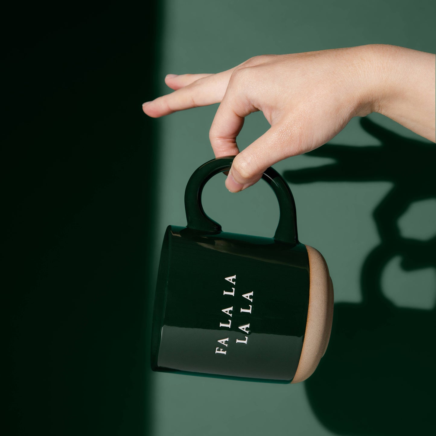 Sweet Water Decor - Fa La La Stoneware Coffee Mug - Christmas Decor & Gifts