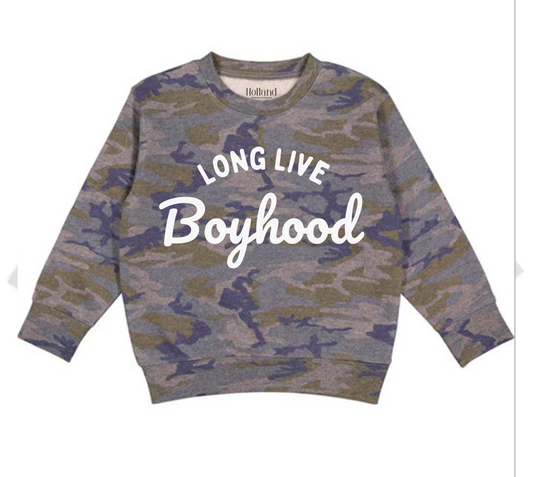 Holland Ave Clothing - Boyhood | Camo Sweatshirt