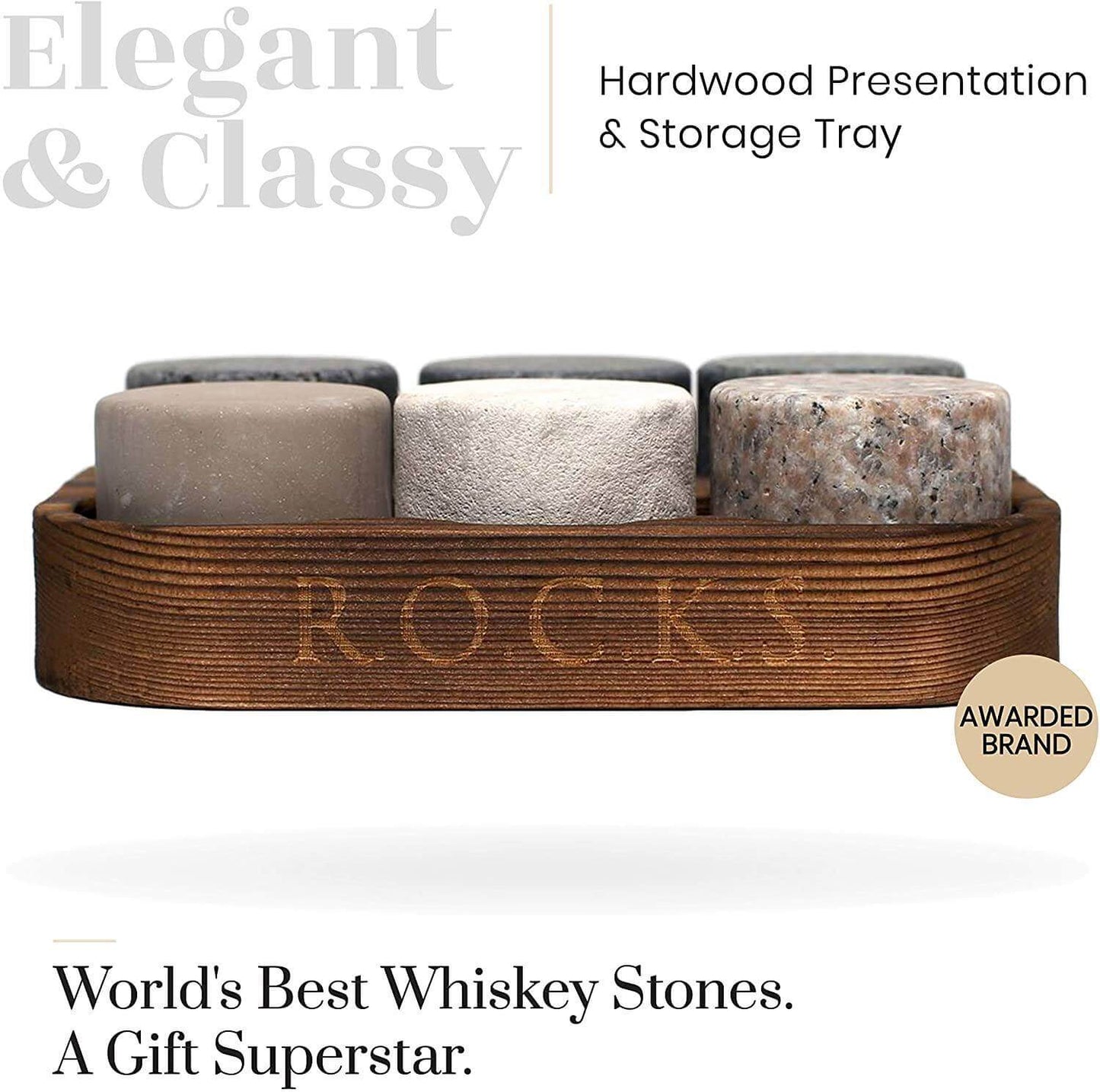ROCKS Whiskey Chilling Stones - The Original Rocks Whiskey Chilling Stones
