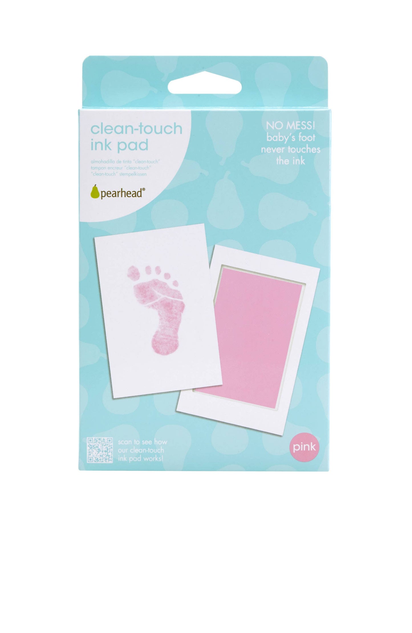 Pearhead - Baby Handprint or Footprint Clean-Touch Ink Pad Kit