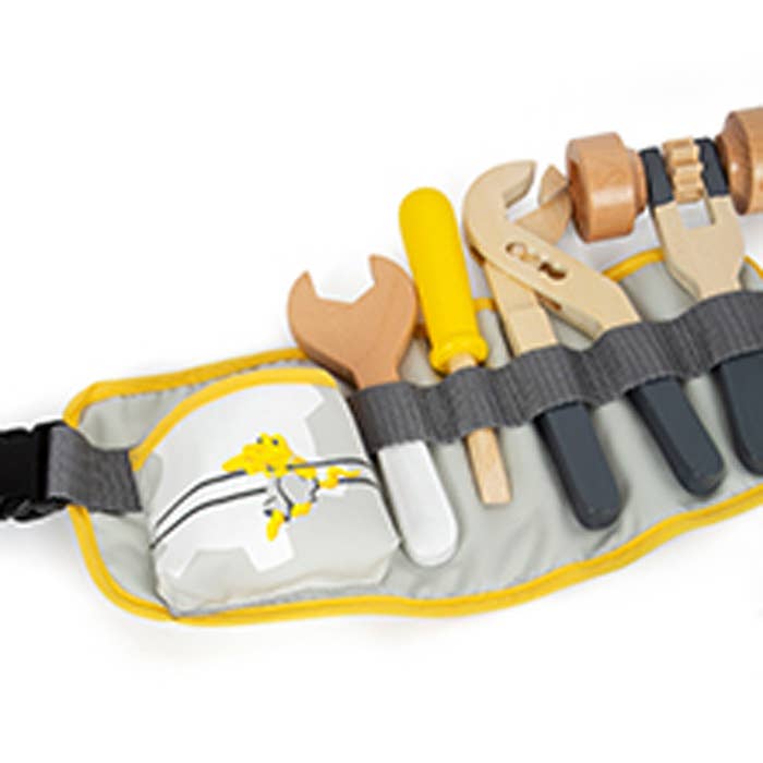 Hauck Toys - Small Foot Wooden Toys Tool Belt "Miniwob" Playset Designed