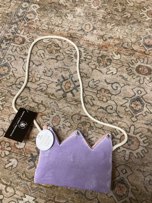 PURPLE LIGHT UP CROWN PURSE