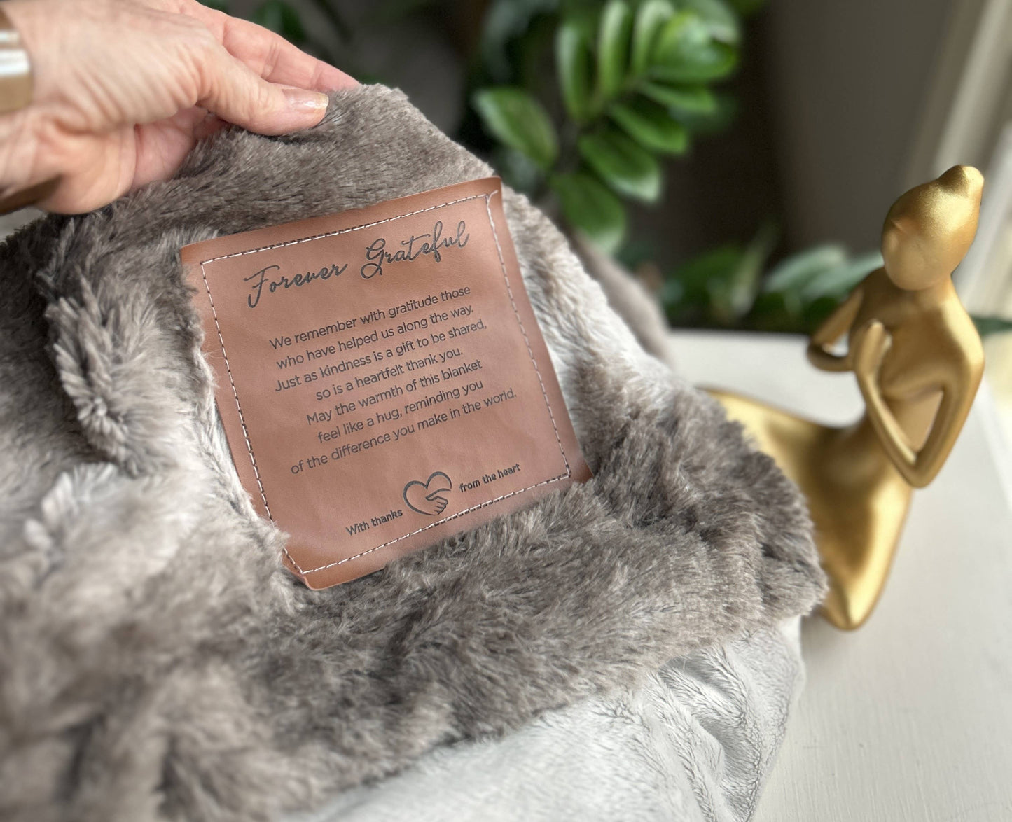 Softly Said Blanket: Forever Grateful Thank You Gift 8028