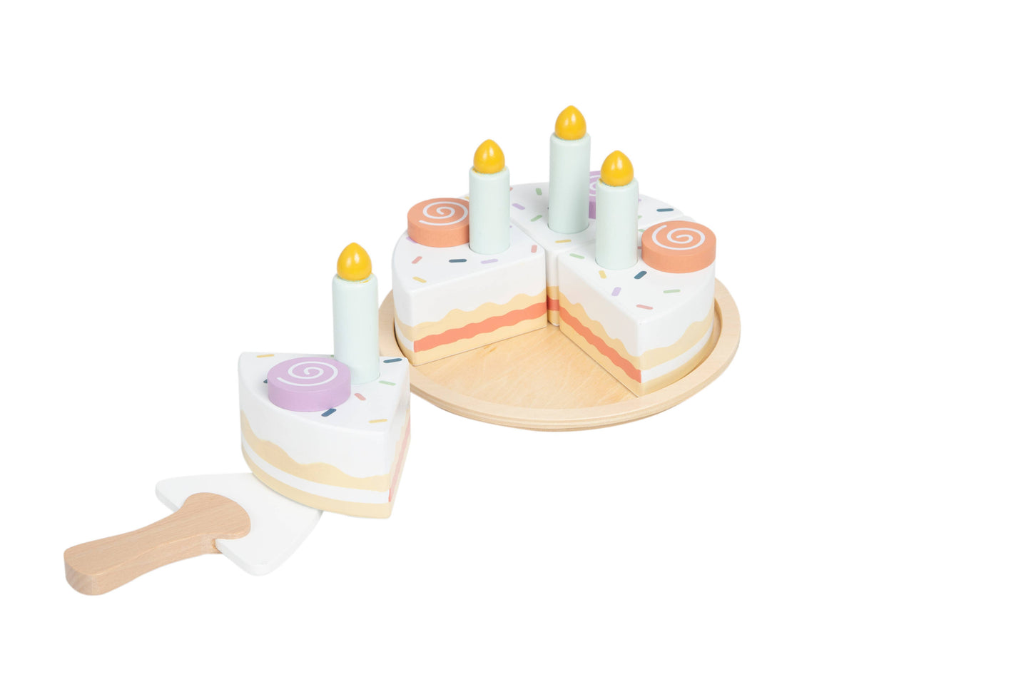 Pearhead - Celebration Wooden Cake Set, Developmental Toys
