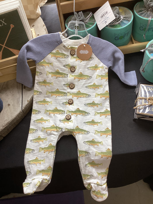FISH BUTTON SLEEPER