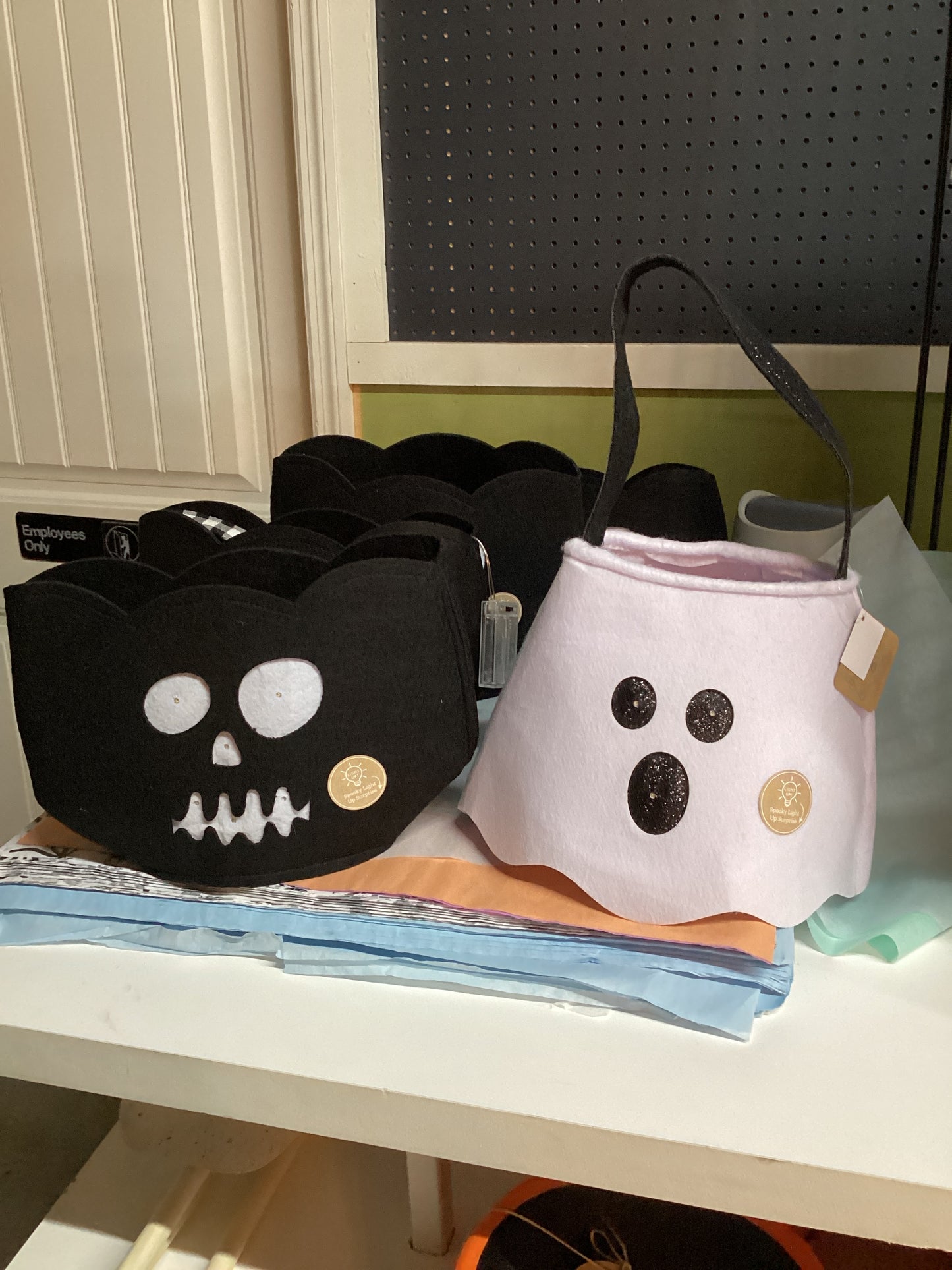 Ghost led treat bucket