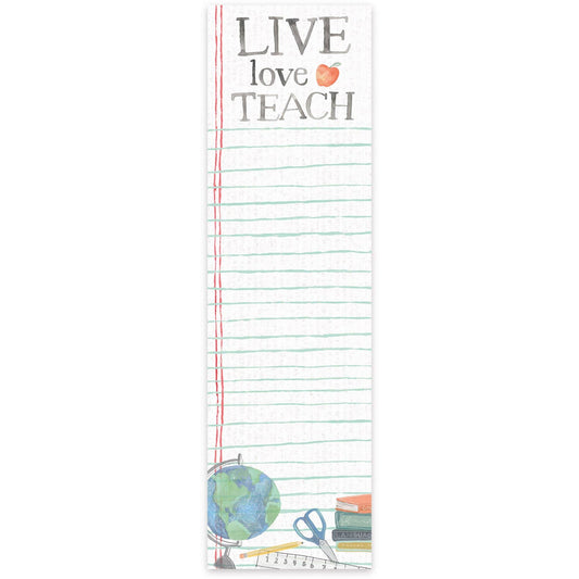 Primitives by Kathy - Live Love Teach List Pad