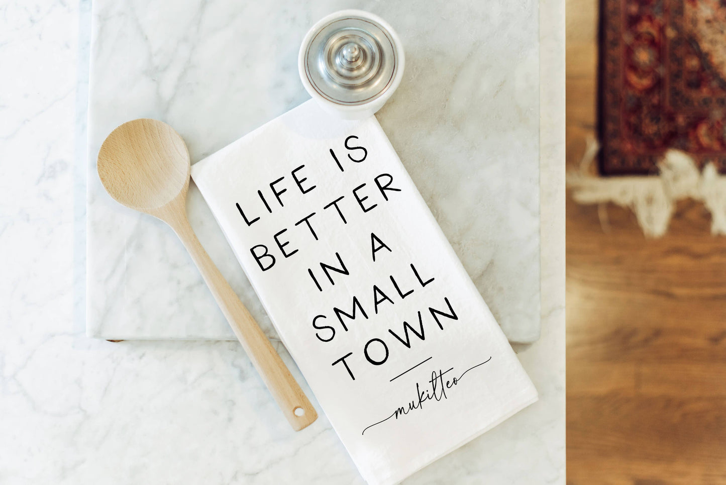 Porter Lane Home - Better In A Small Town Custom Tea Towel