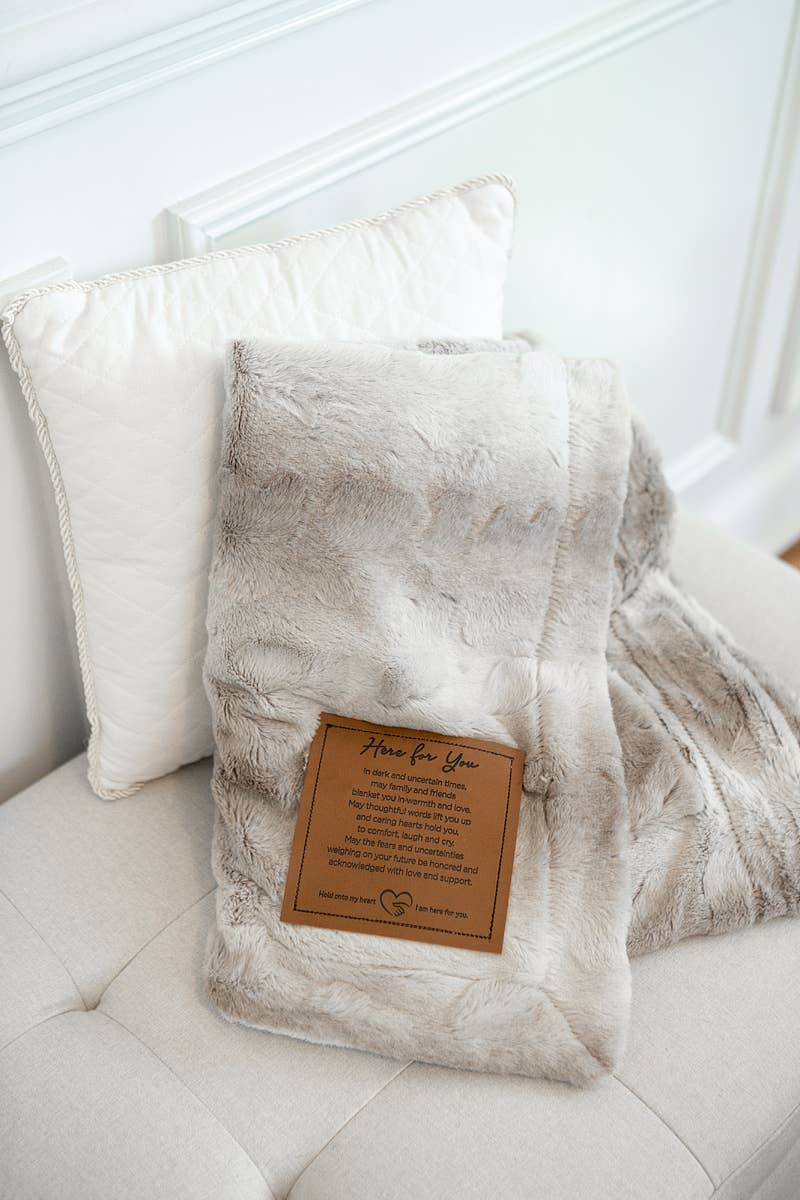 Softly Said  Blanket: Here For You, Encouragement Gift 8020