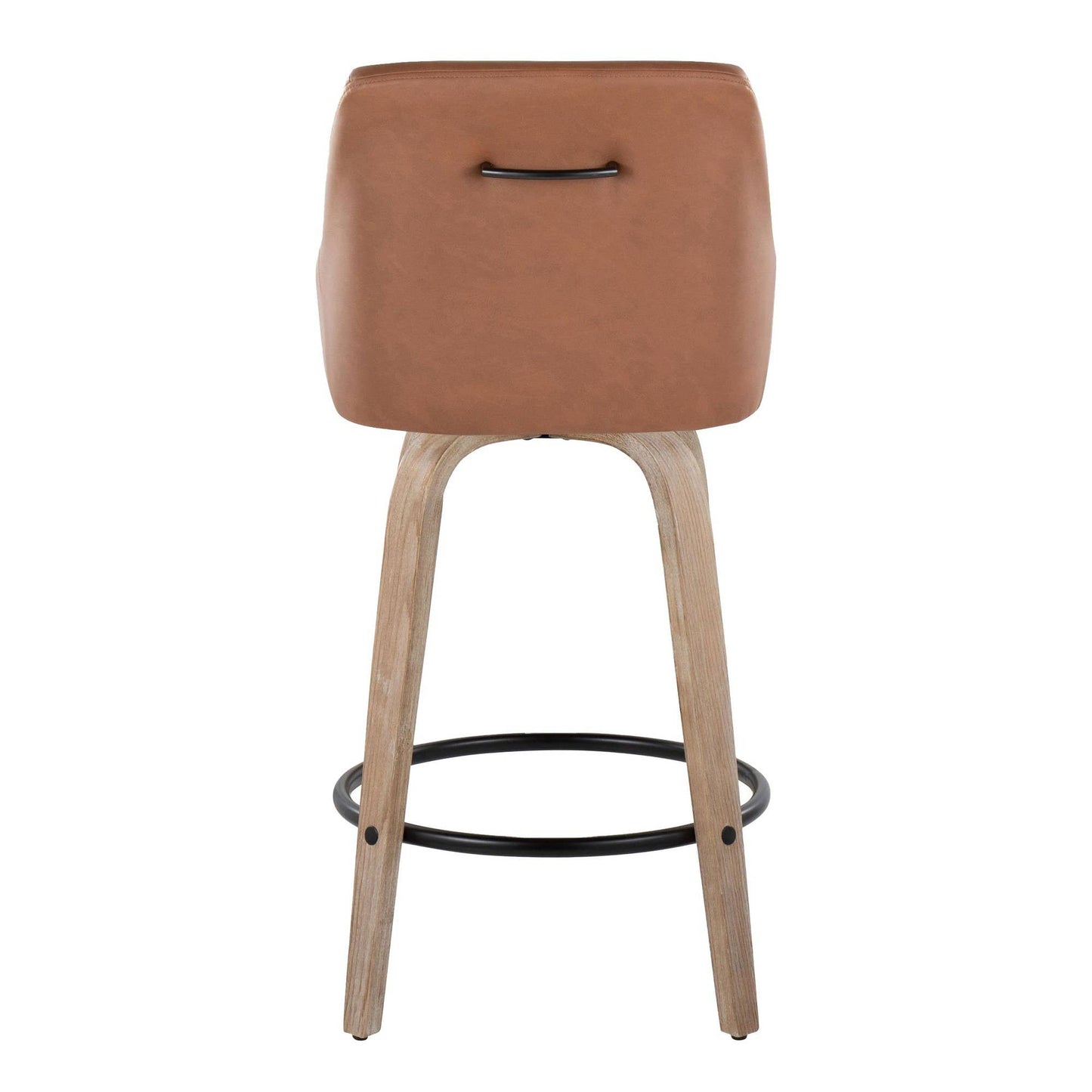LumiSource and Grandview Gallery - Hannah 26" Fixed-Height Counter Stool WW - Set of 2