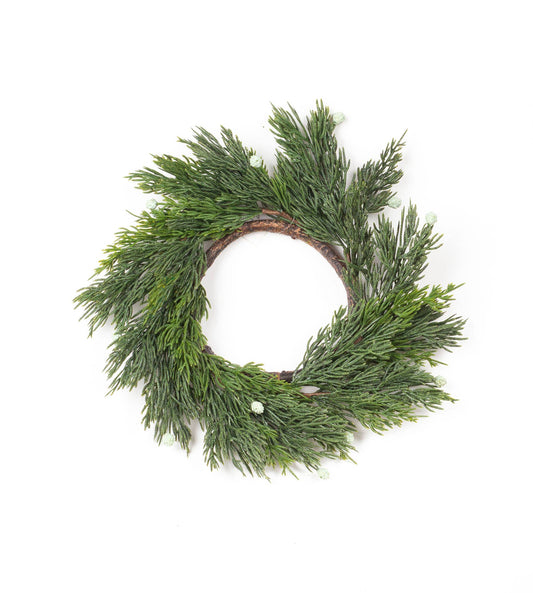 Blossom Bucket & Crossroads Home - 12" Small Cedar Candle Ring
