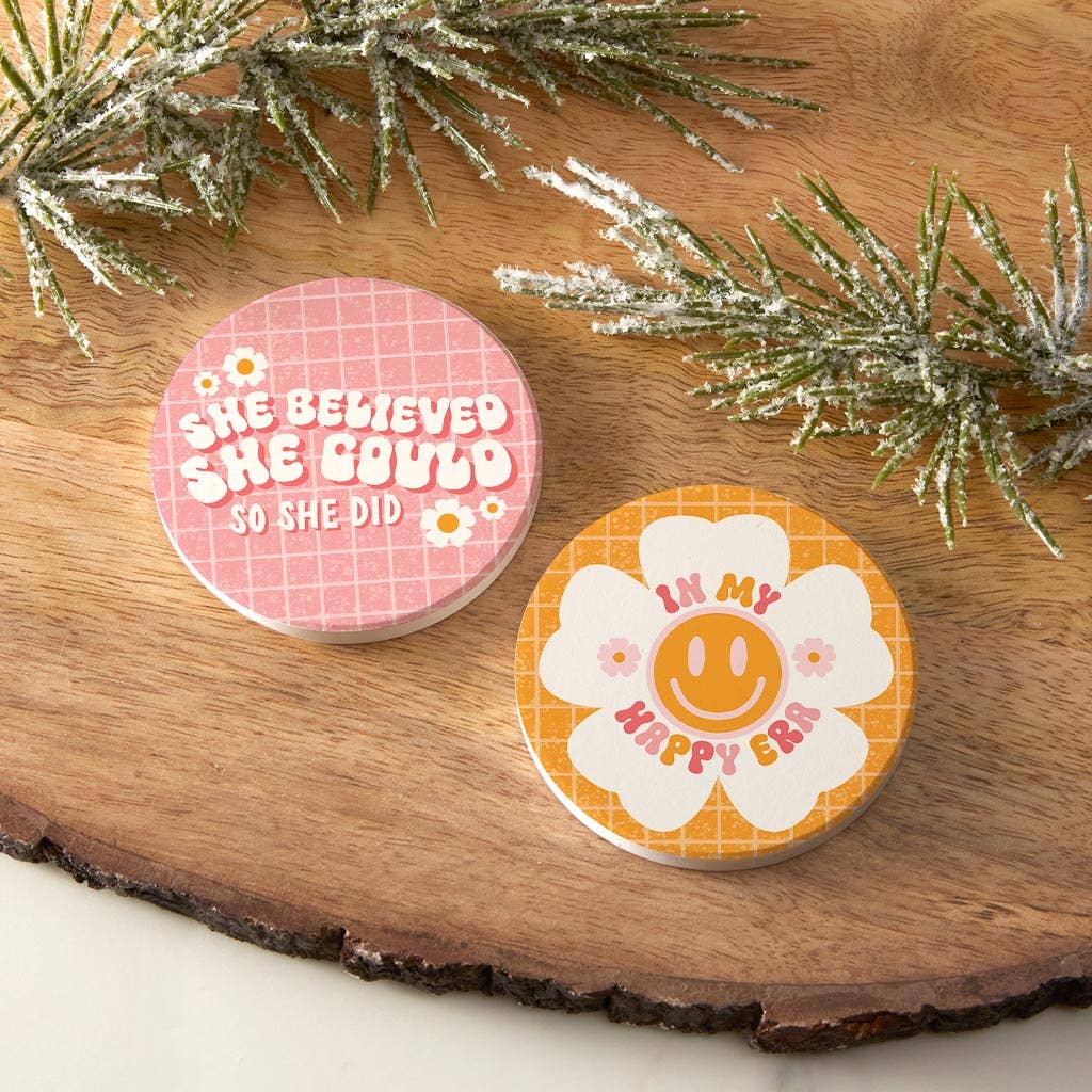 Clairmont & Co - Car Coaster Pack, Sweet 16 Gifts, Gifts for Girls, Grad Gift