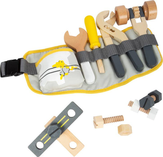 Hauck Toys - Small Foot Wooden Toys Tool Belt "Miniwob" Playset Designed