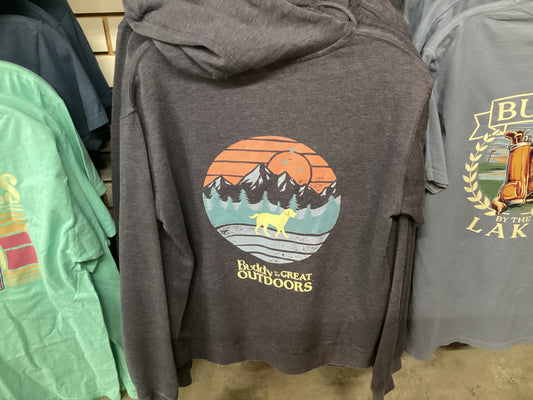 BGO Vintage Mountain Vintage Hoodie Midnight