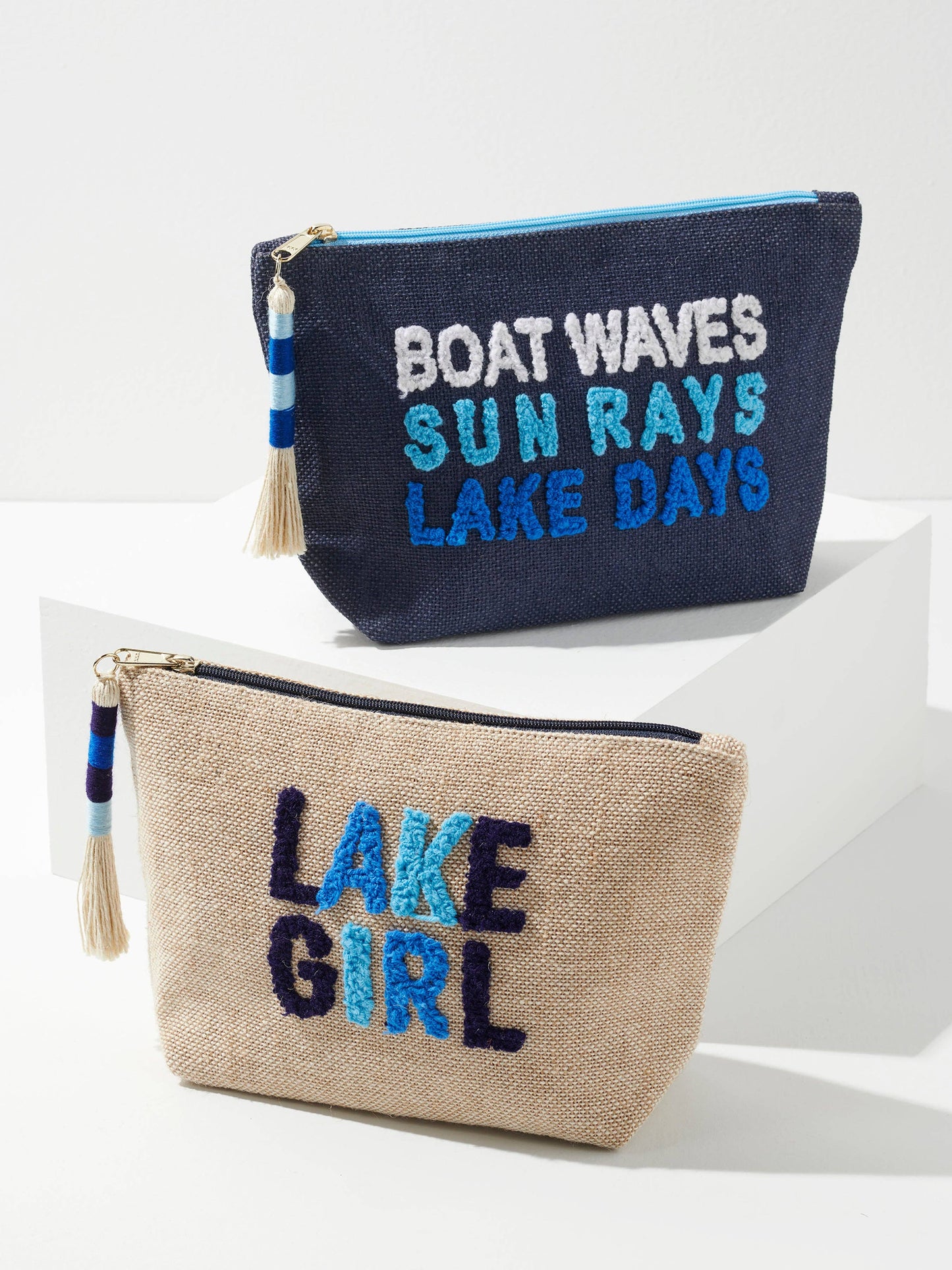 Shiraleah - LAKE ZIP POUCH, NATURAL