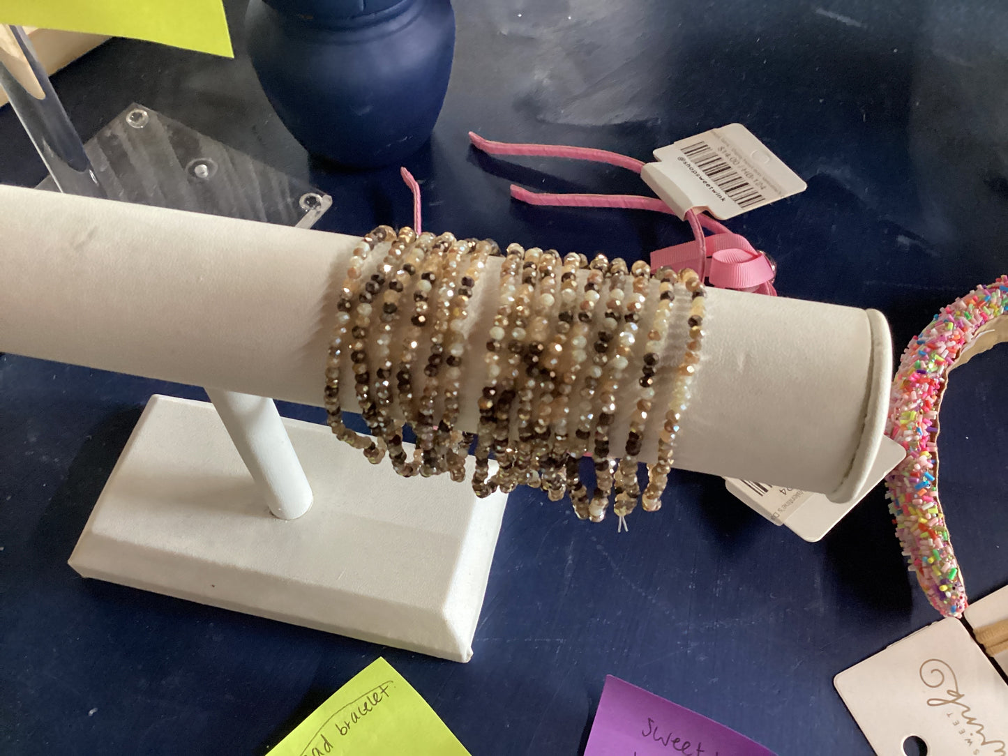Brown bead bracelet