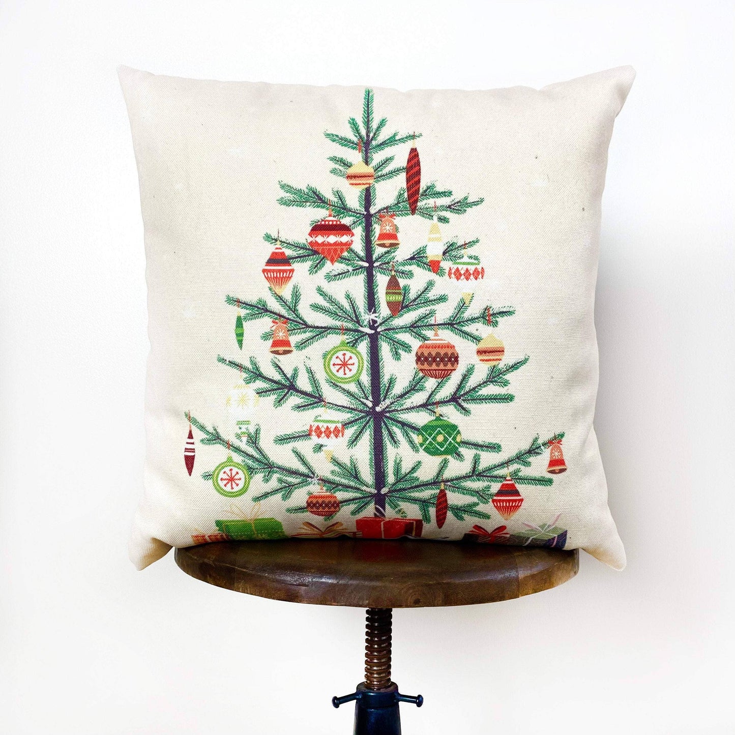 UniikPillows - Nordic Pine Christmas Tree | Throw Pillow | Thank you Gift | Teacher Gift | New Home Gift | Grandma Gift | Mom Gift | Rustic Farmhouse Decor