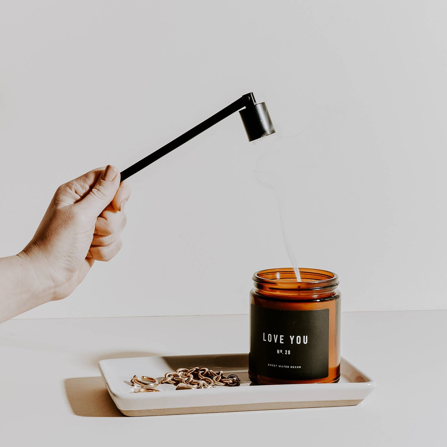 Sweet Water Decor - Cream Stoneware Tray - Home Decor & Gifts