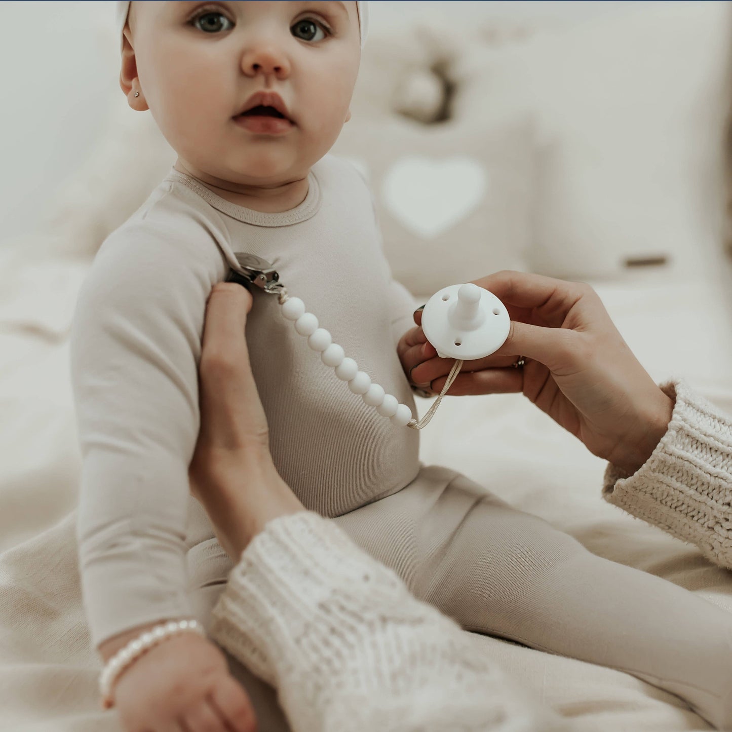 Bleu La La - Lulababe Pacifier Clip