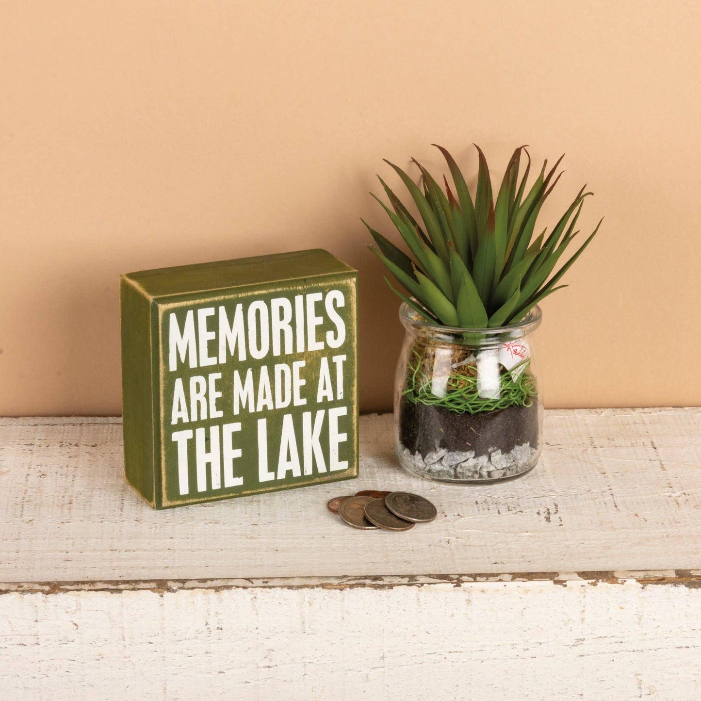 Primitives by Kathy - At The Lake Box Sign