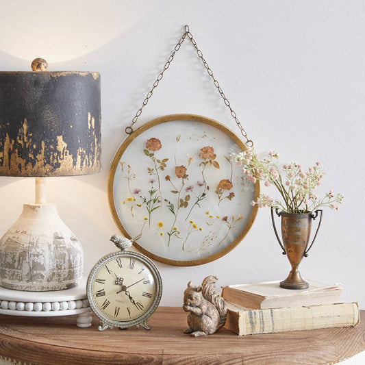 CTW Home Collection - Gold Circle Botanical Wall Decor