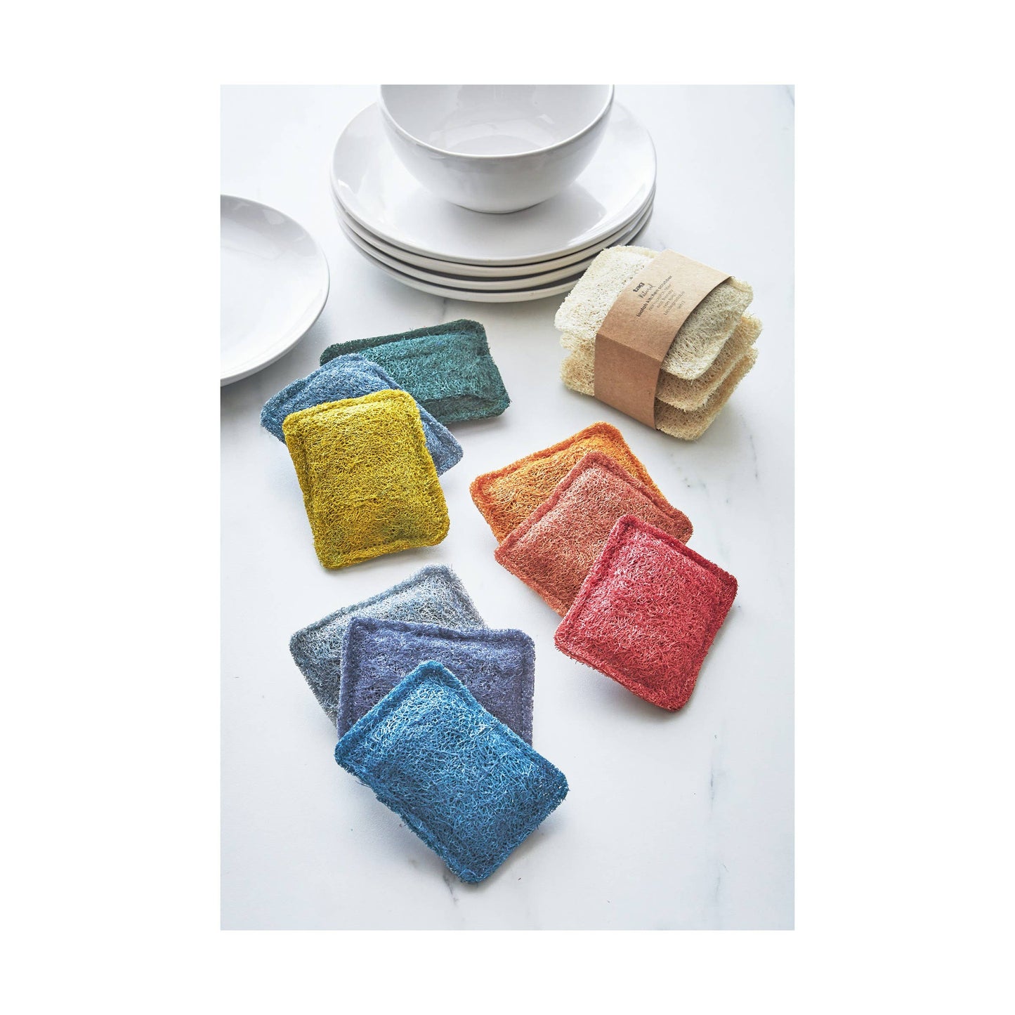 tag - Loofah Kitchen Scrubber Set of 3 - Multi Primary