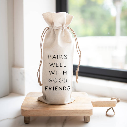 Porter Lane Home - Pairs Well Wine Bag