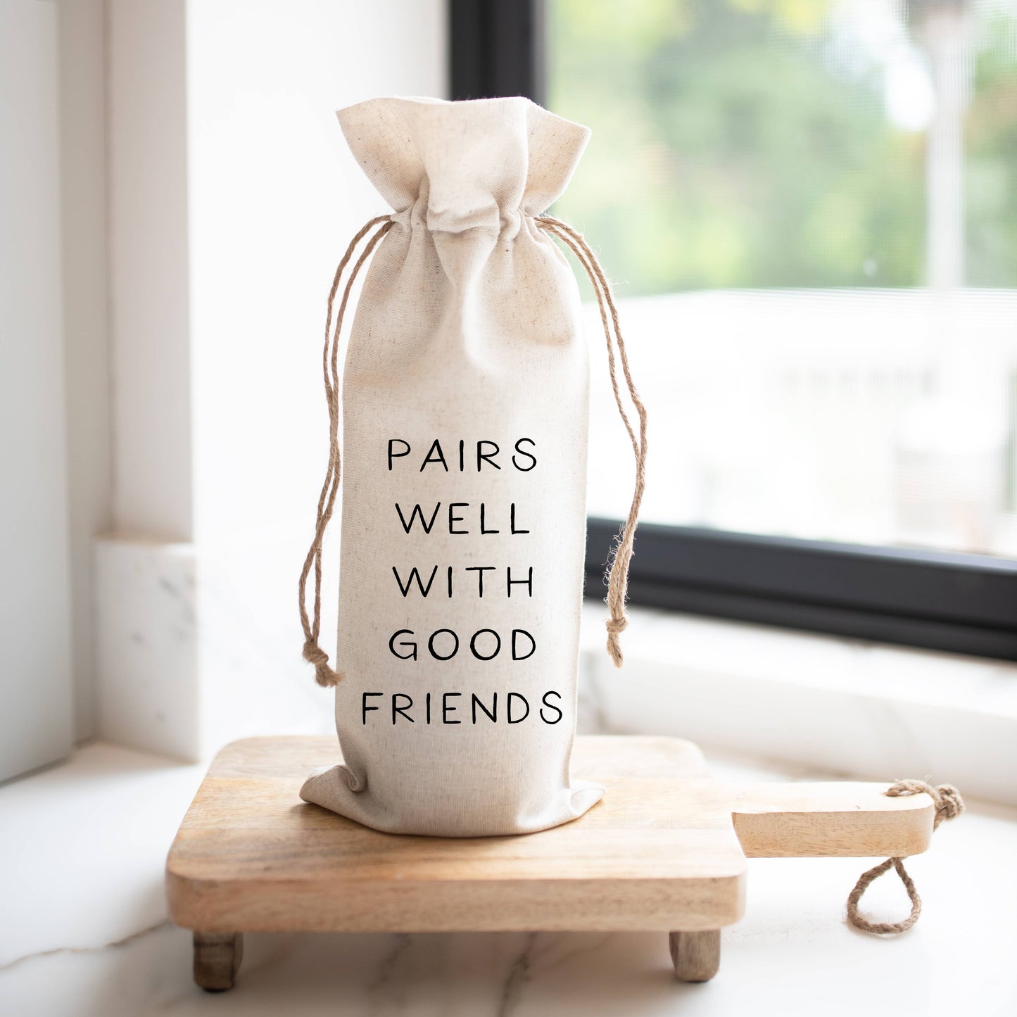 Porter Lane Home - Pairs Well Wine Bag