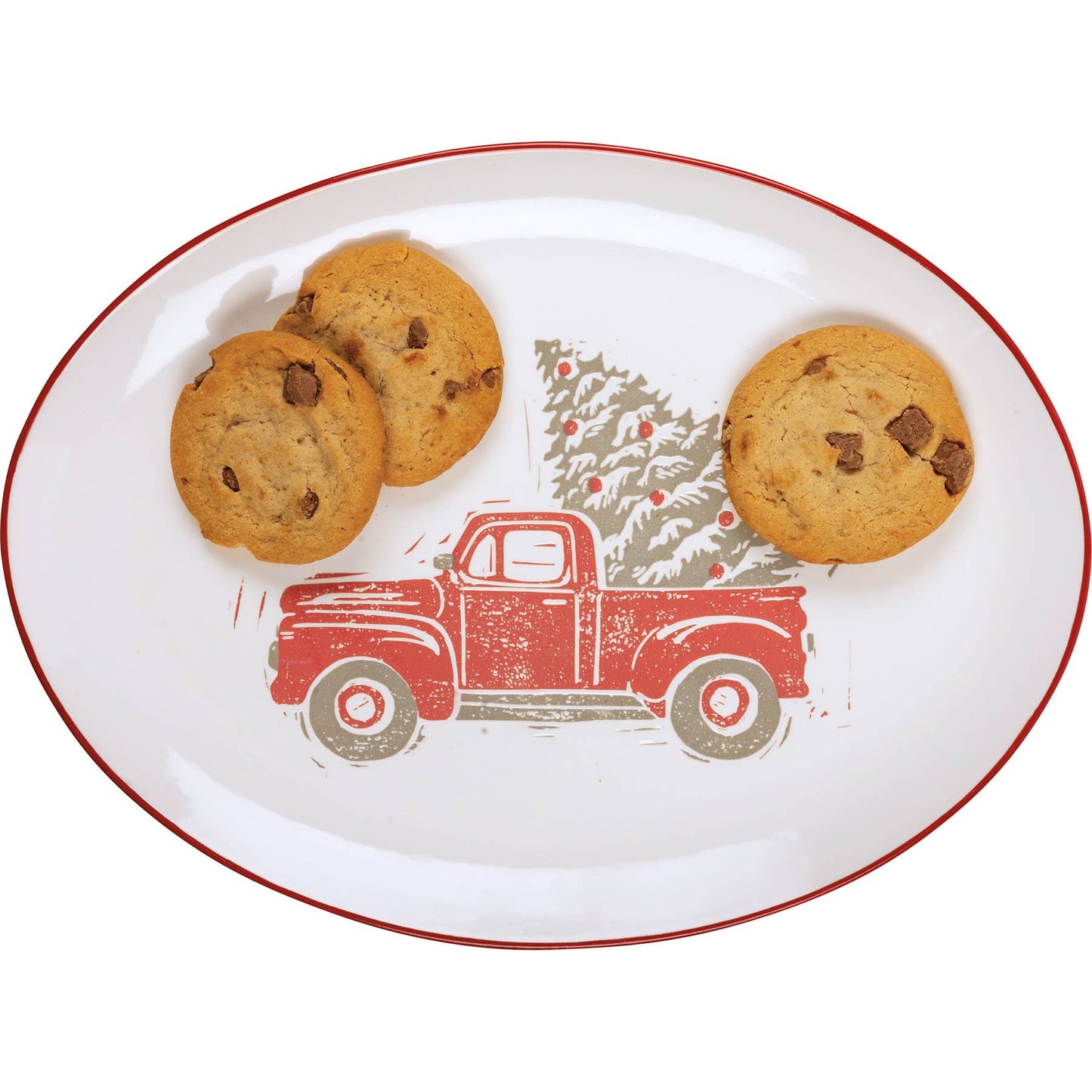 Primitives by Kathy - Red Truck Platter