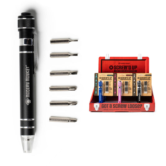 DM Merchandising -  Modern Monkey® Screw’d Up 6-in-1 Mini LED Screwdriver