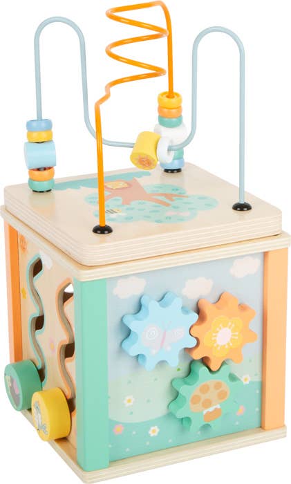 Hauck Toys - Small Foot Wooden Toys Pastel Motor Skills 5-in-1 Activity C