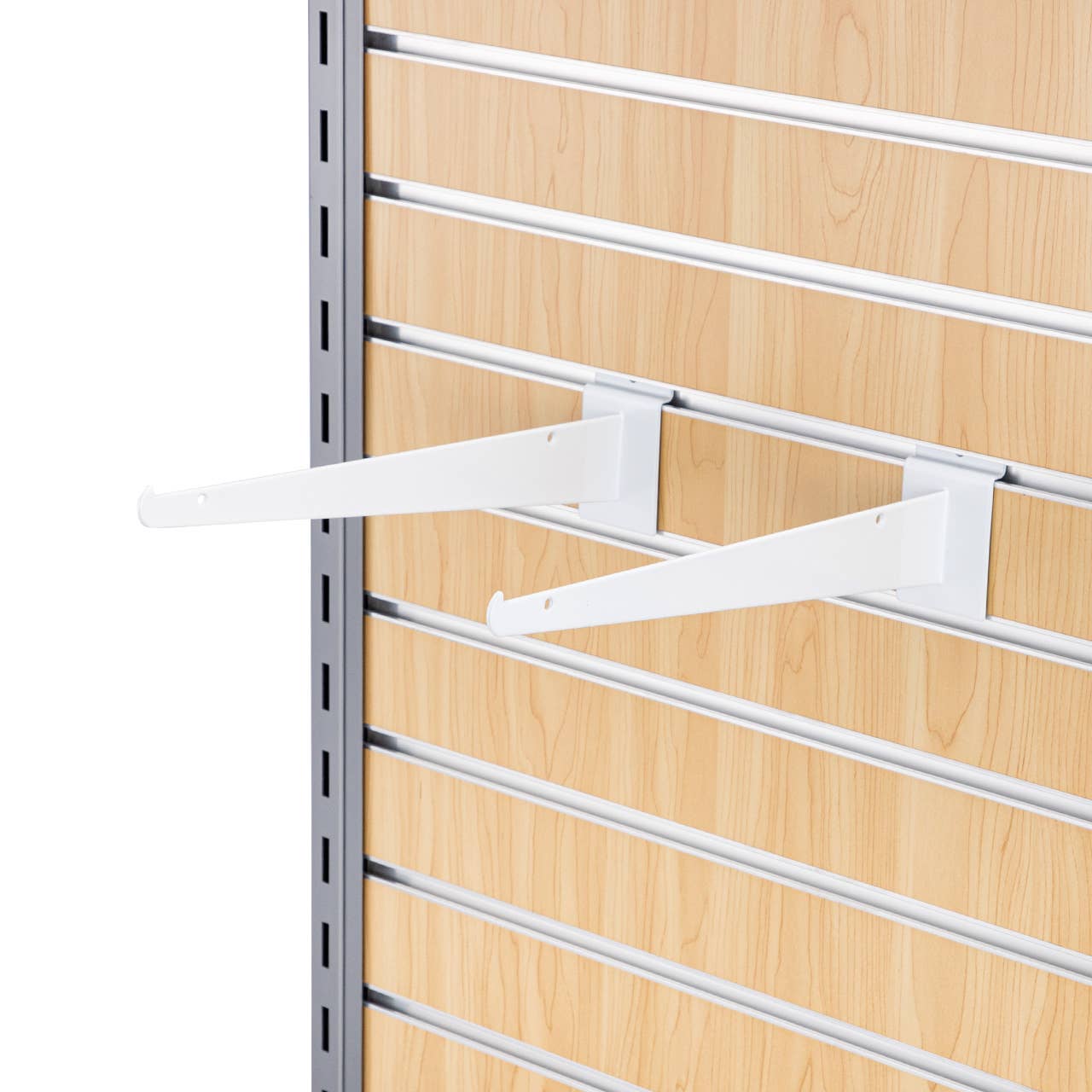 Store Supply Warehouse - 12"L White Shelf Bracket For Slatwall