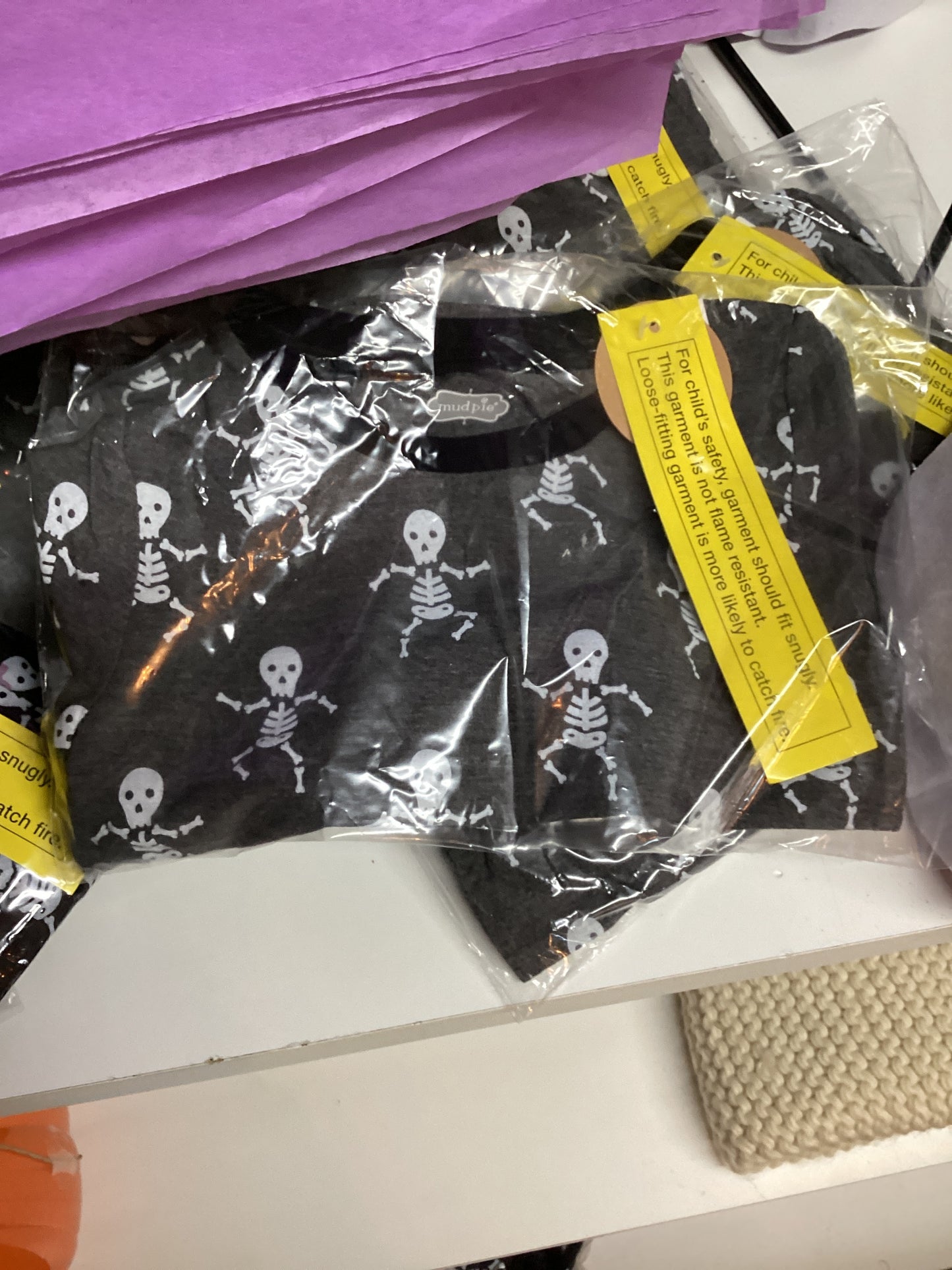Boys skeleton pj set