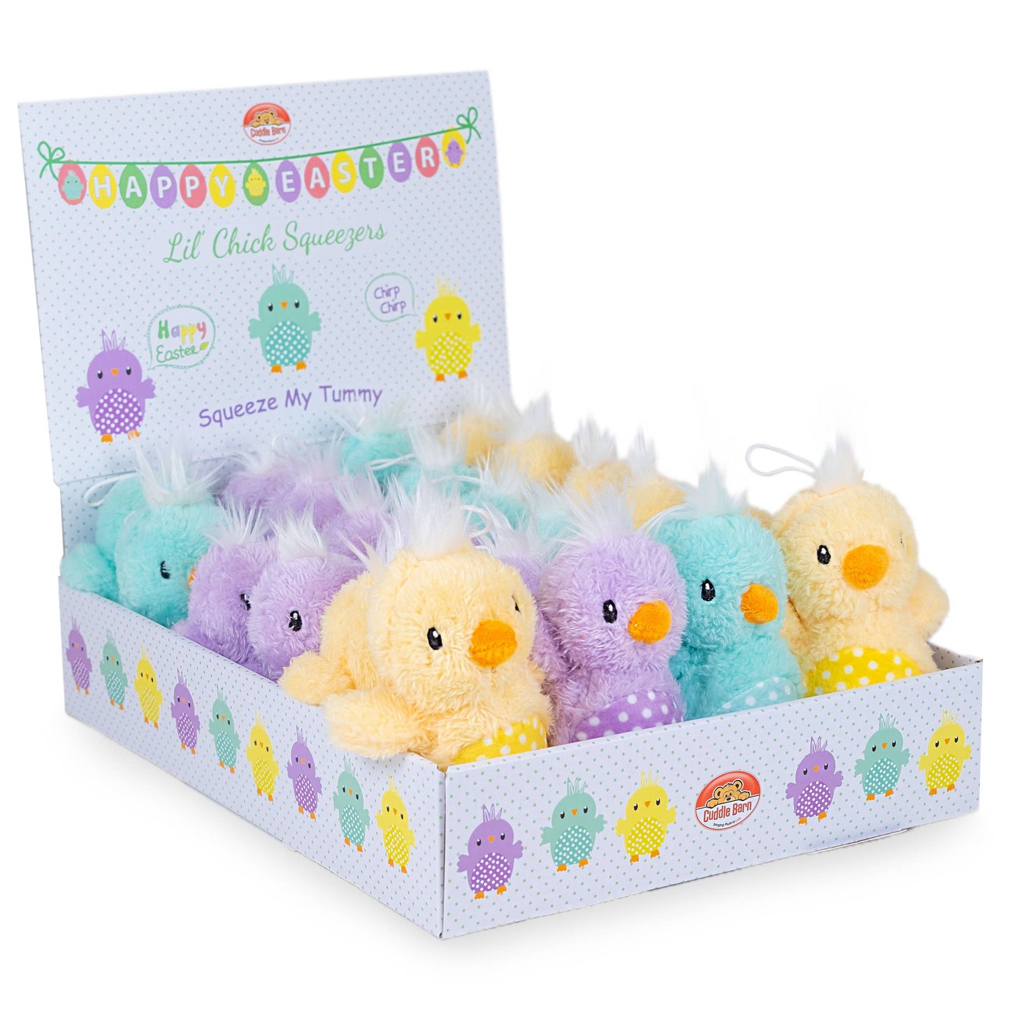 Cuddle Barn, Inc. - Lil Chick Squeezers (Easter Basket Plush Toy Gift)
