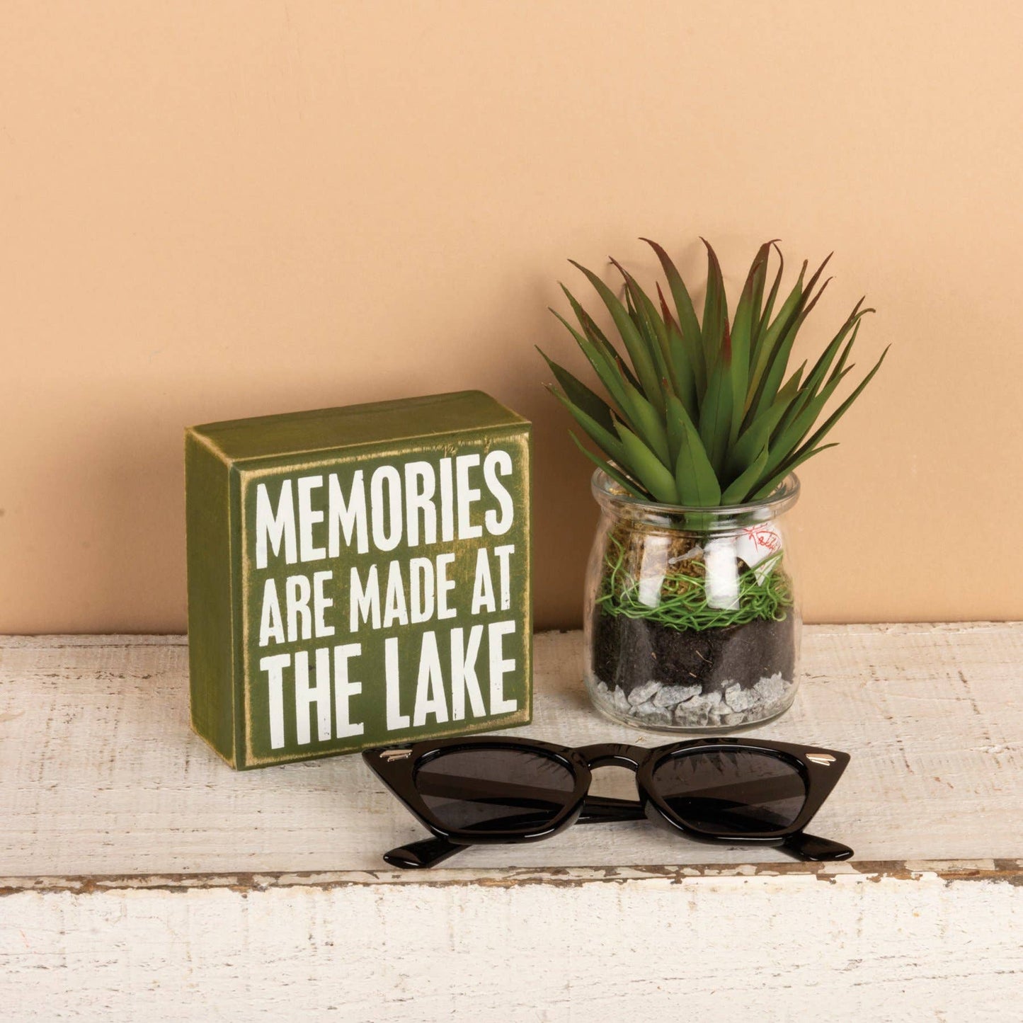 Primitives by Kathy - At The Lake Box Sign