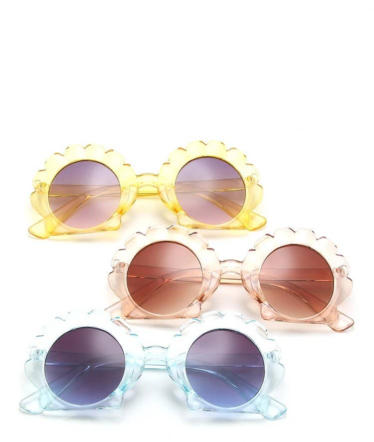 Cheeky Plum - Seashell Sunglasses - (Multiple Colors)