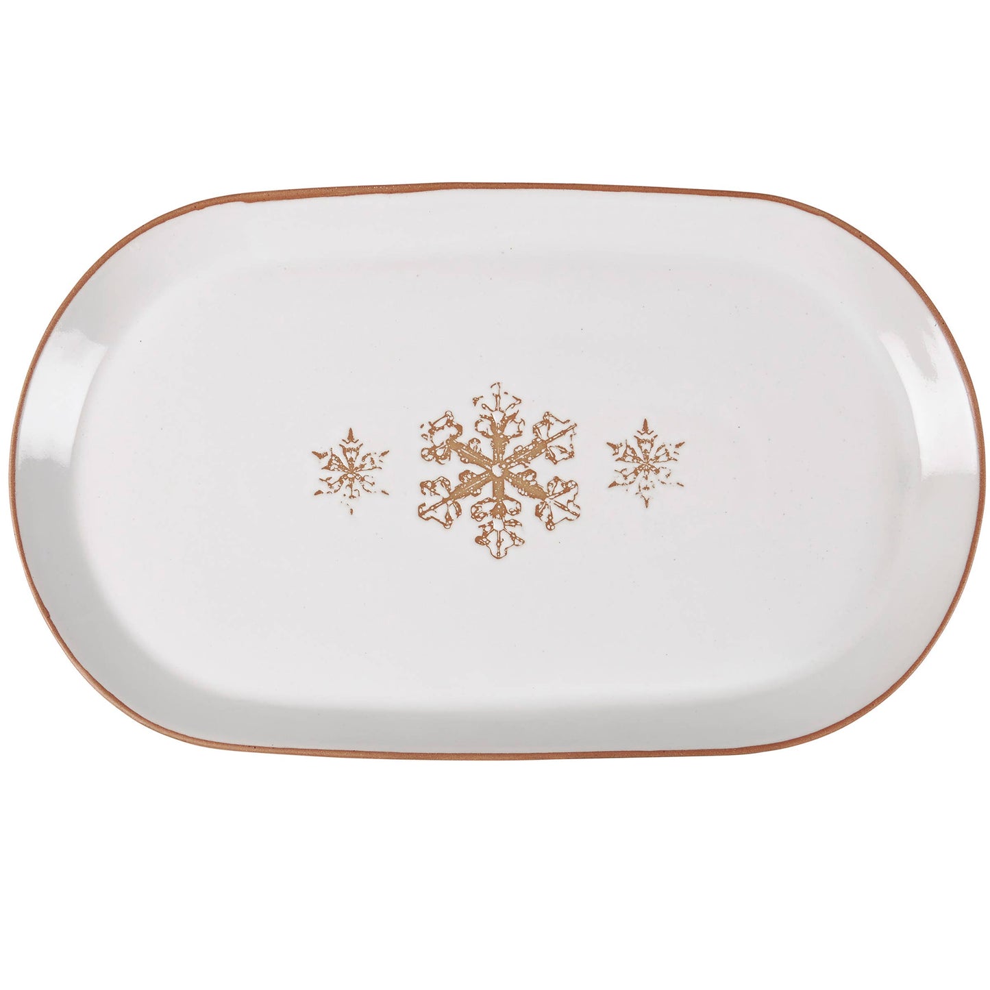 Primitives by Kathy - Snowflake Oval Platter