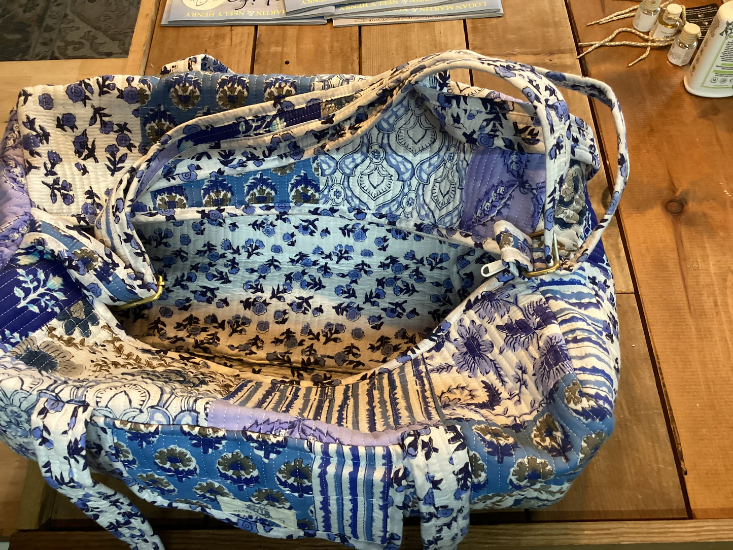 Quilted Weekender Duffle Bag by Heart of Grace