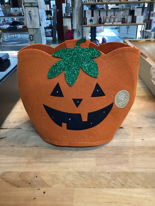 PUMPKIN LED TREAT BASKET