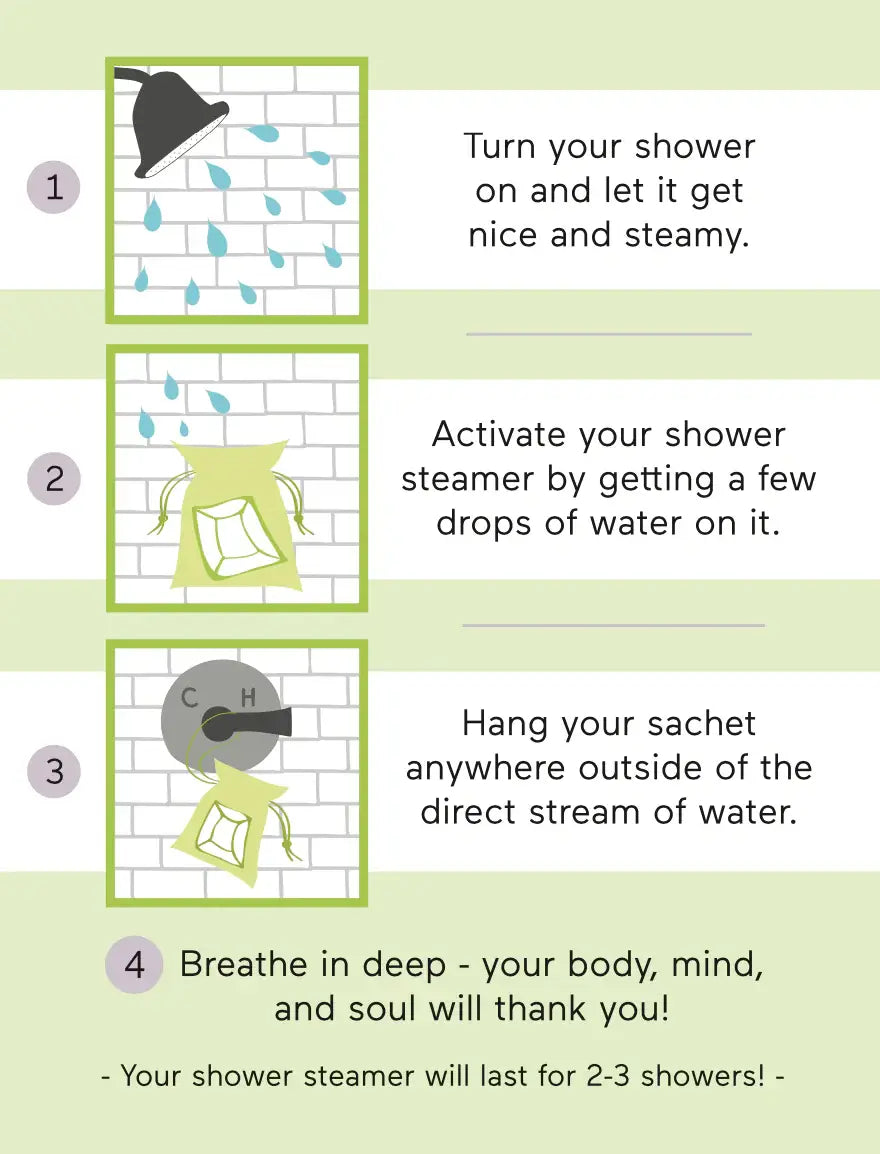 Cait + Co - Luxe Jasmine Tea + Ginger Shower Steamer Fizzy Bomb